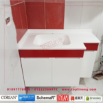وحدات حمام كوريان - احواض كوريان - رخام صناعى - .- بديل الرخام - كاونترات توب كوريان - corian sink - corian units - corian bathroom- توب لاين - top line - بديل الرخام